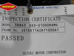 SUZUKI - GSX S 1000
